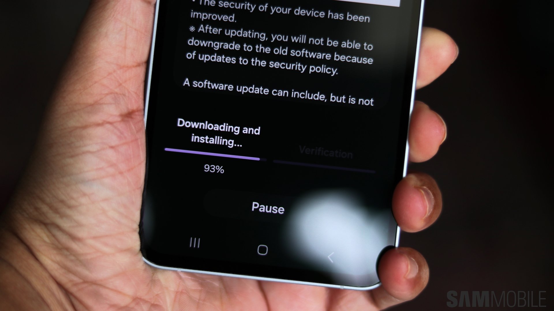 samsung galaxy a55 seamless updates