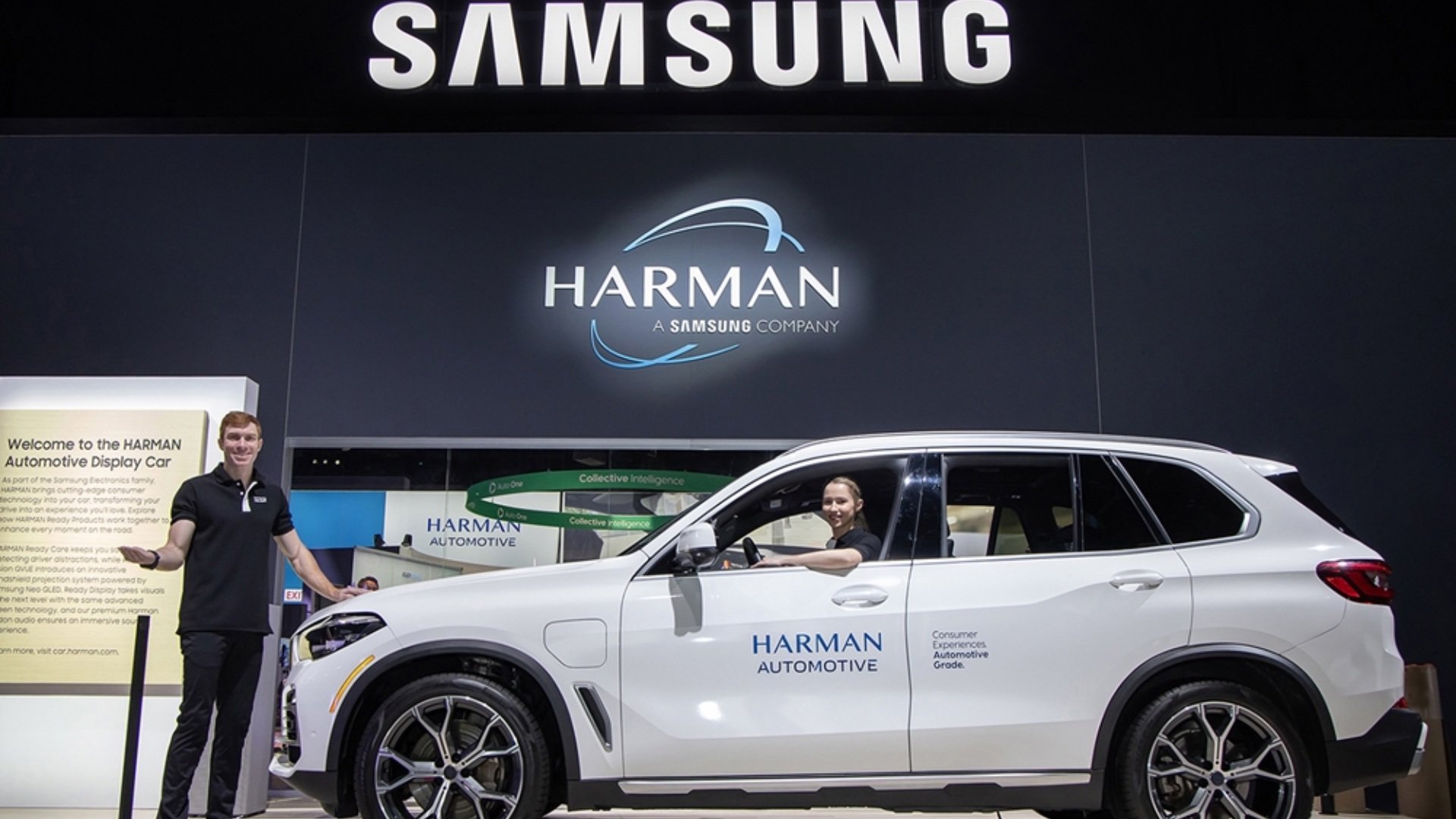 samsung harman automotive ready display car ces 2025 booth