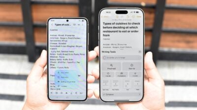galaxy ai vs apple intelligence – note organization